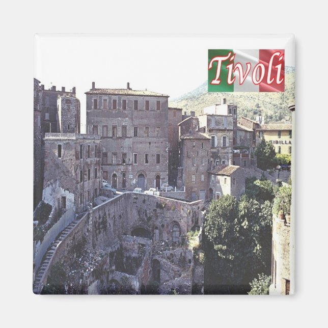 LZO009 TIVOLI , Old Town, Lazio, Italy, Fridge Magnet (Front)