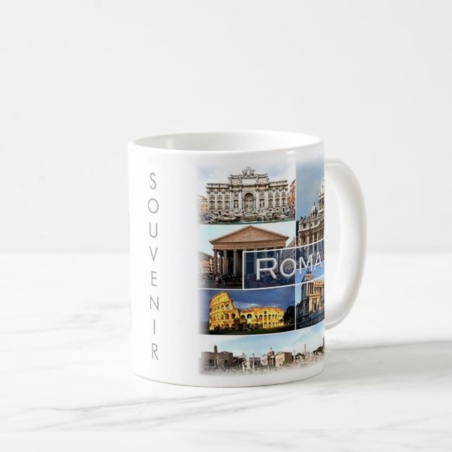 LZO010 mosaic of ROME, Lazio, Italy, Coffee Mug (Front Right)