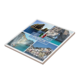 LZO019 PONZA, Mosaic, Lazio, Italy, Tile