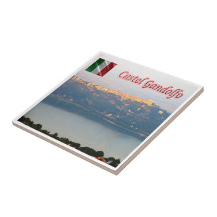 LZO020 CASTEL GANDOLFO, Sunset, Lazio,, Tile