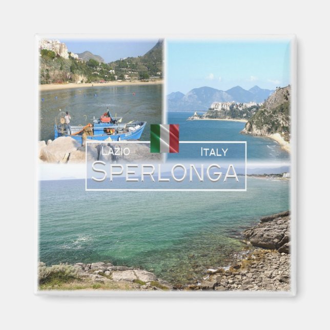LZO021 SPERLONGA - Lazio - Italy - Fridge Magnet (Front)