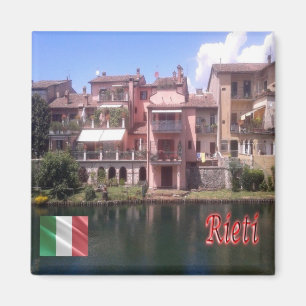 LZO035 RIETI  Houses of Rione Saint Lucia, Fridge Magnet