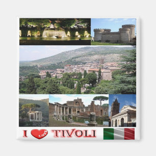 LZO037 TIVOLI I Love, Lazio, Italy, Fridge Magnet