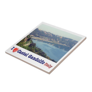 LZO038 CASTEL GANDOLFO I Love, Lazio, Tile