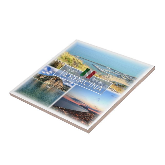 LZO048 TERRACINA, Mosaic, Lazio, Italy, Tile (Side)