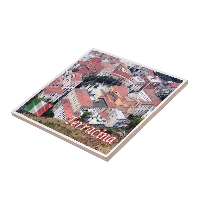 LZO049 TERRACINA, Aerial View, Italy, Tile (Side)