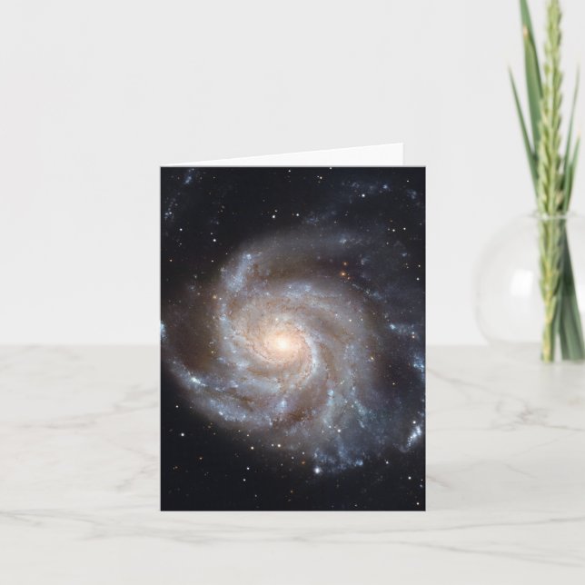 M101 The Pinwheel Galaxy (NGC 4547) Holiday Card (Front)