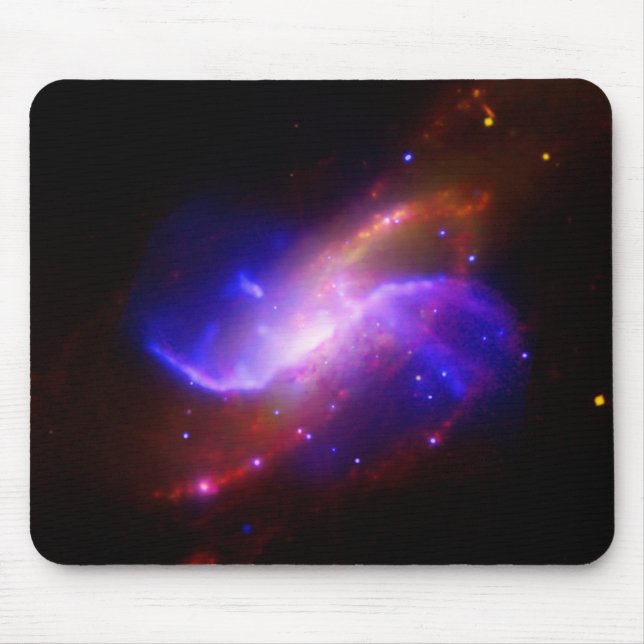 M106 Spiral Galaxy emission NASA Mouse Mat (Front)