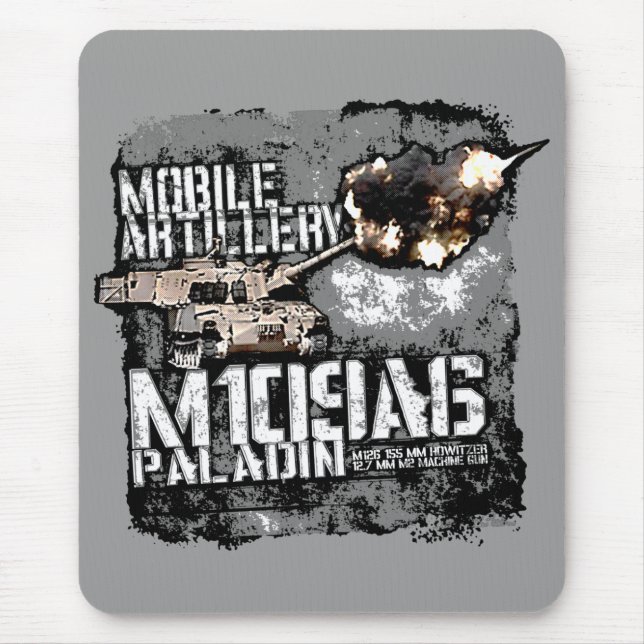 M109 howitzer mouse mat (Front)