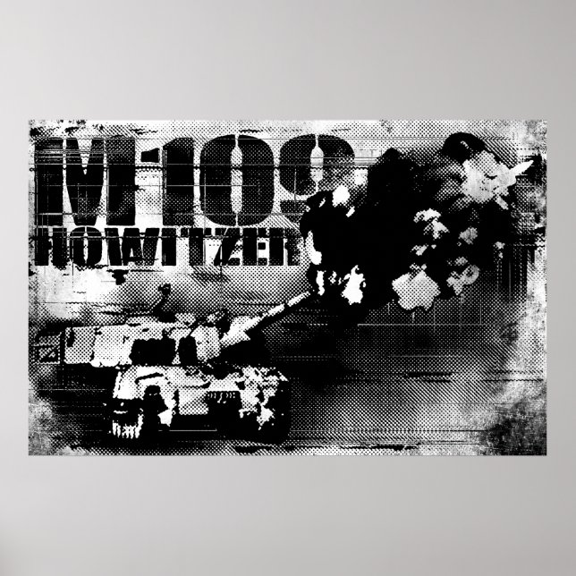 M109 howitzer Print (Front)