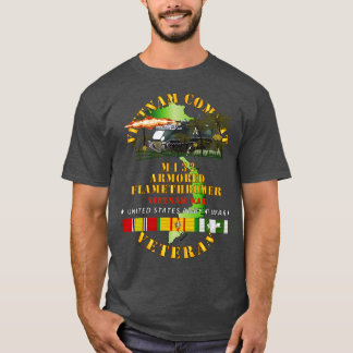 M132 Armoured Flamethrower Vietnam Combat Vet w VN T-Shirt