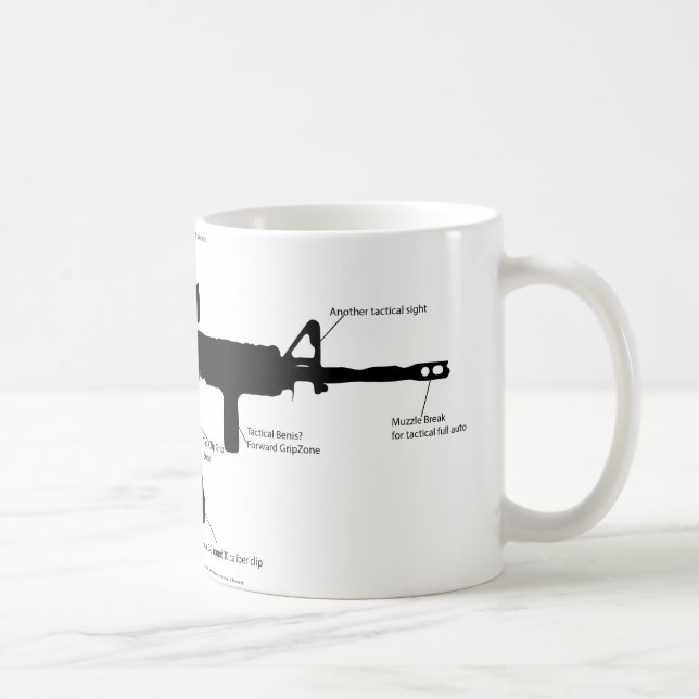 M15ak57 gun coffee mug (Right)