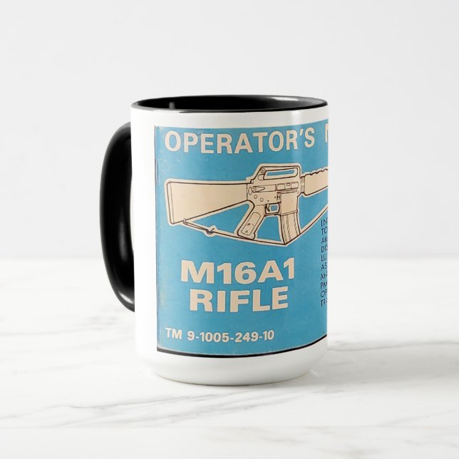 M16 A1 Operators Manual Coffee Mug (Front Left)