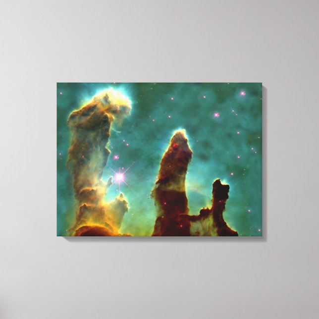 M16 Eagle Nebula or Pillars of Creation Canvas Print (Front)