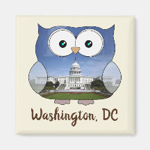 M190132 Chubby Owl | Washington DC i Souvenir