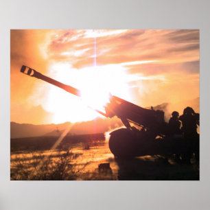 M198 155mm Towed Howitzer Poster