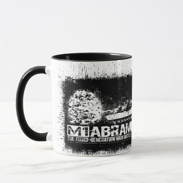 M1 Abrams 11 oz Ringer Mug (Left)