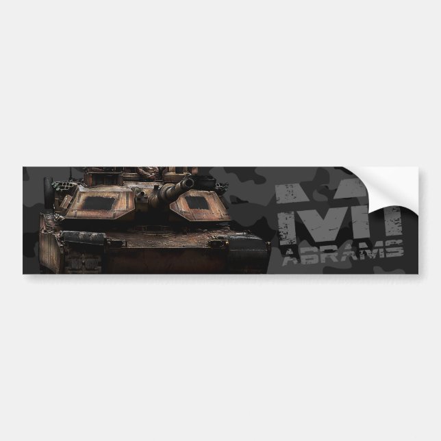 M1 Abrams Bumper Sticker (Front)