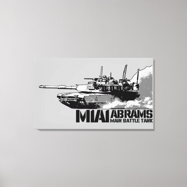 M1 Abrams Canvas Print (Front)