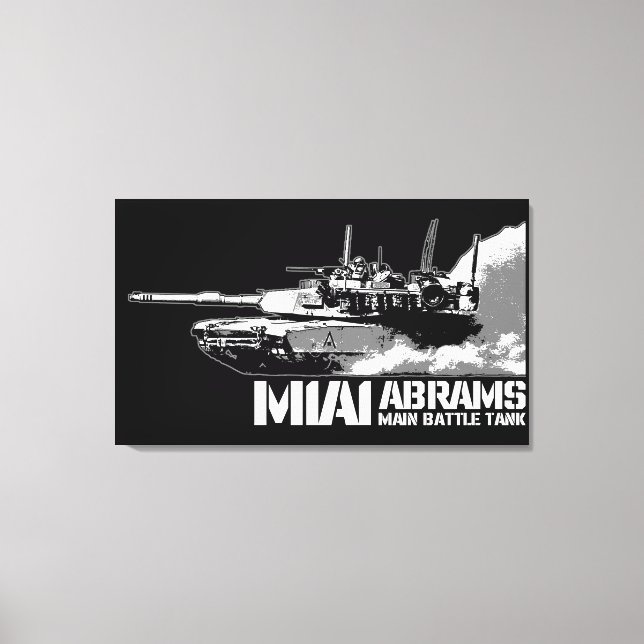 M1 Abrams Canvas Print (Front)