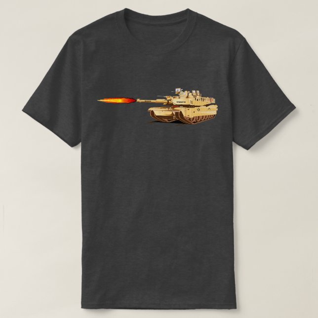 M1 Abrams Desert War T-Shirt (Design Front)