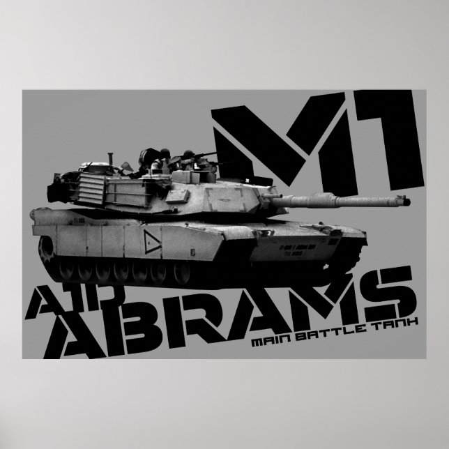 M1 Abrams Poster (Front)