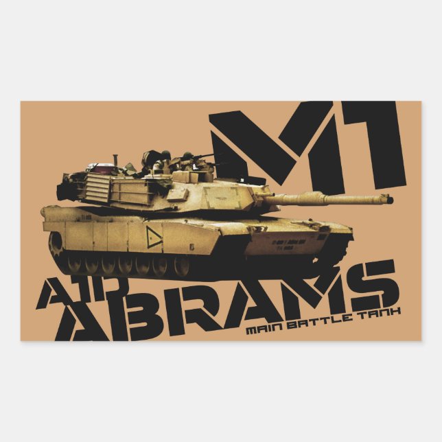 M1 Abrams Rectangular Sticker (Front)