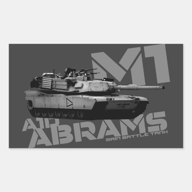 M1 Abrams Rectangular Sticker (Front)