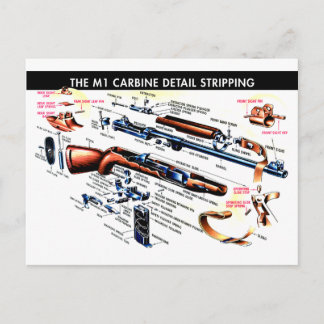 M1 Carbine Stripped Postcard