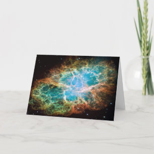 M1-Crab Nebula a Science & Astronomy Gift Idea Holiday Card