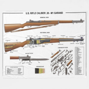 M1 GARAND FLEECE BLANKET
