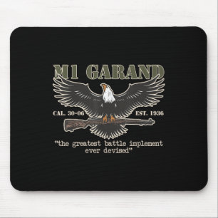 M1 Garand U.s. Main Battle Rifle Gun Wwii  Mouse Mat
