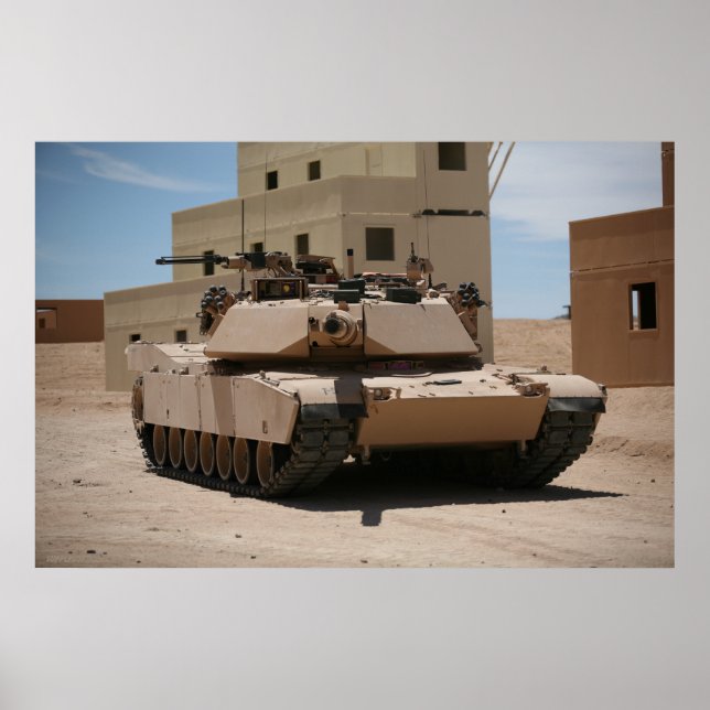 M1A1 Abrams Main Battle Tank Poster (Front)