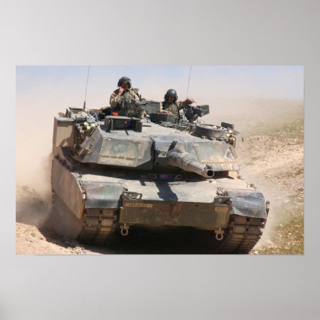 M1A1 Abrams Tank Poster (Front)