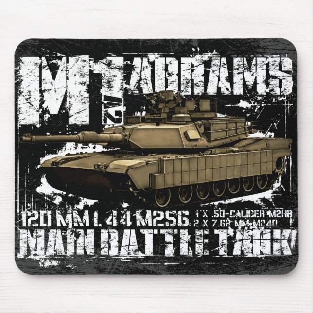 M1A2 Abrams Mouse Mat (Front)