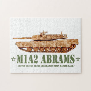M1A2 Abrams US MBT Tank Desert Storm Veteran Jigsaw Puzzle