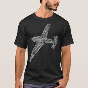 M20 Typography Aeroplane Aviation Pilot T-Shirt