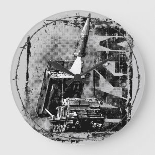 M270 MLRS Round (Large) Acrylic Wall Clock