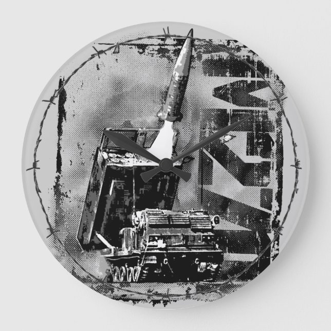 M270 MLRS Round (Large) Acrylic Wall Clock (Front)