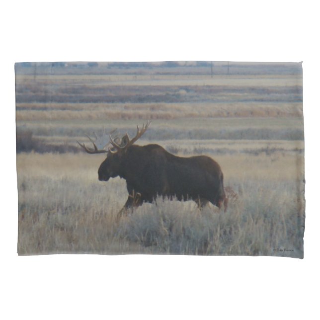 M2 Bull Moose on the Prairies Pillowcase (Front)