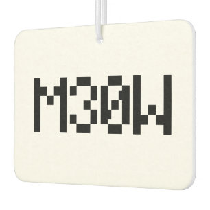 M30W [Leetspeak Animal Sounds] Car Air Freshener