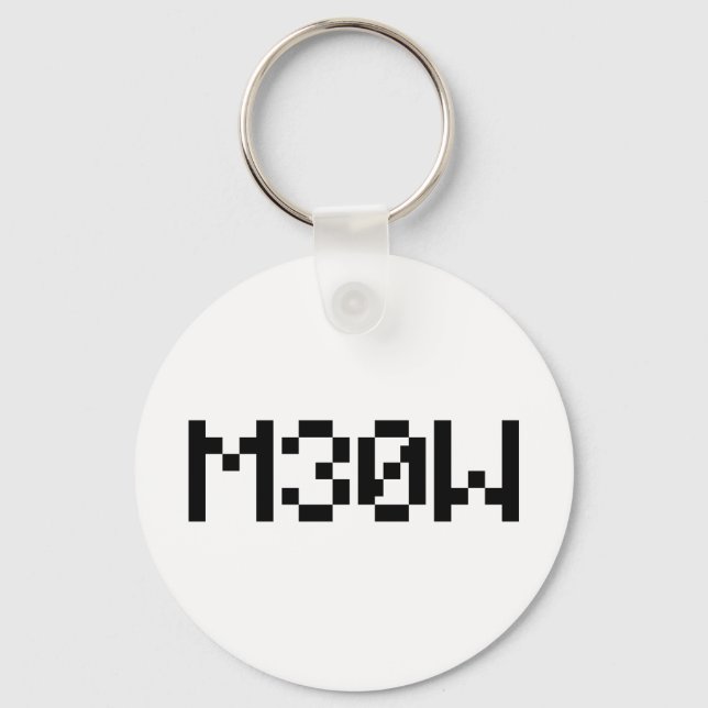 M30W [Leetspeak Animal Sounds] Key Ring (Front)