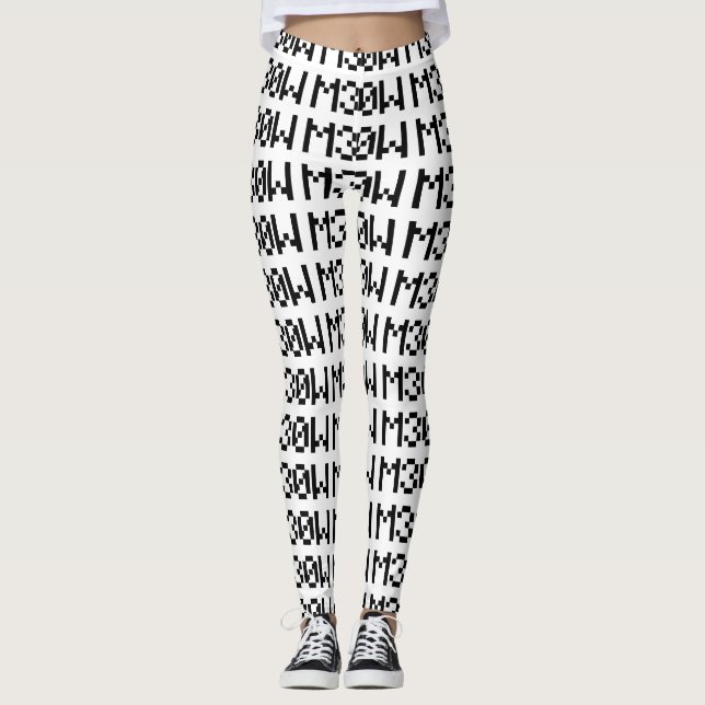 M30W [Leetspeak Animal Sounds] Leggings (Front)