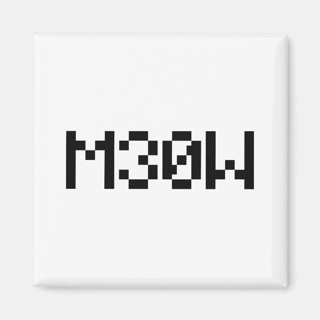 M30W [Leetspeak Animal Sounds] Magnet (Front)