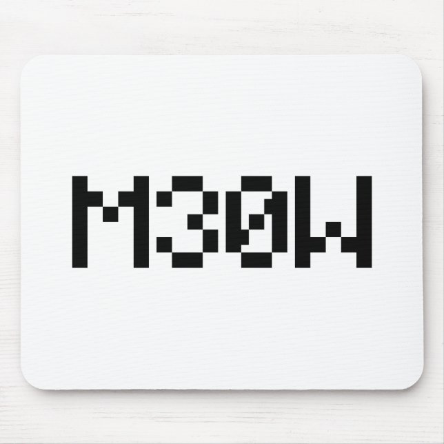 M30W [Leetspeak Animal Sounds] Mouse Mat (Front)
