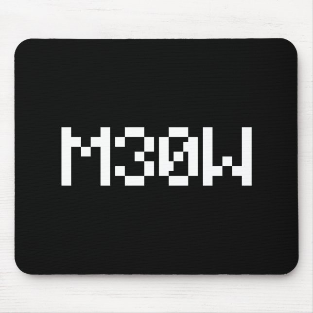 M30W [Leetspeak Animal Sounds] Mouse Mat (Front)