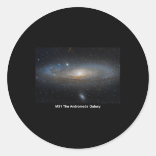 M31 The Andromeda Galaxy Classic Round Sticker