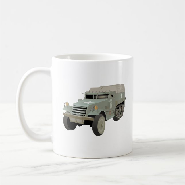 M3 American WW2 Half-track Coffee Mug (Left)