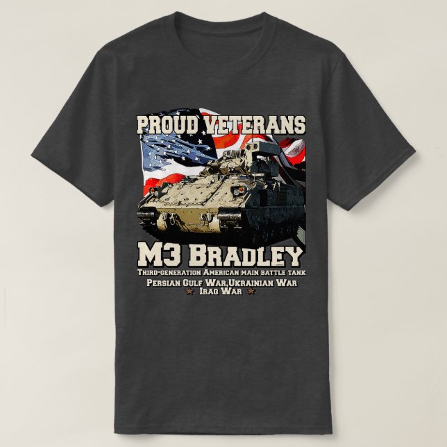 M3 Bradley  Veterans T-Shirt (Design Front)