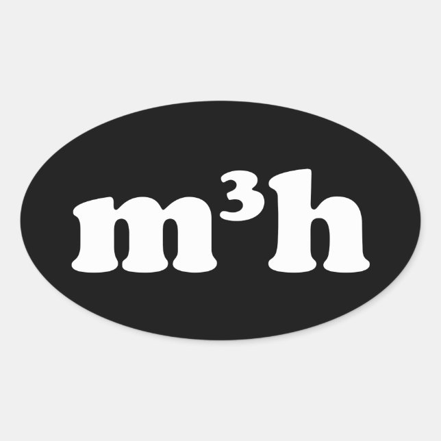 m3h oval sticker (Front)